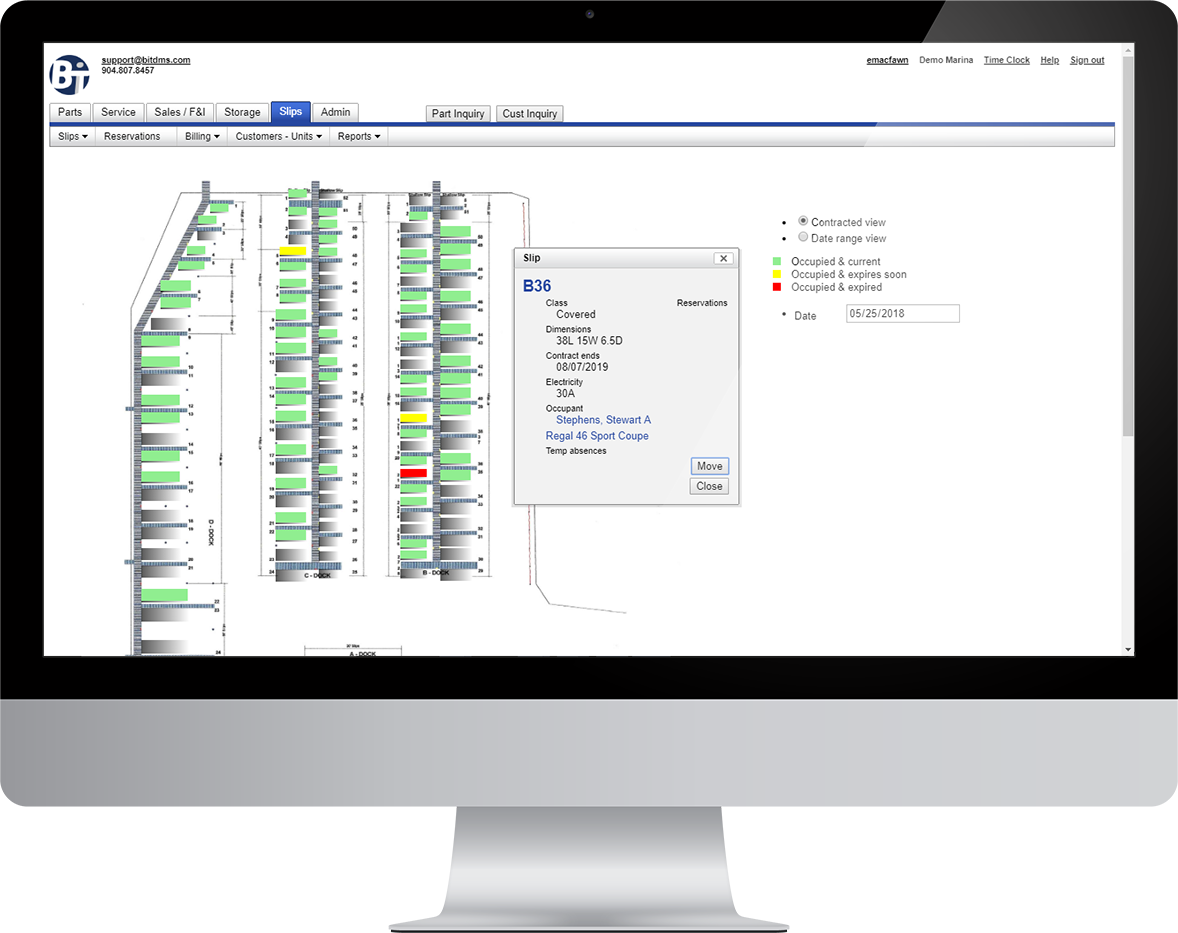 screenshot of BiT Dealership Software